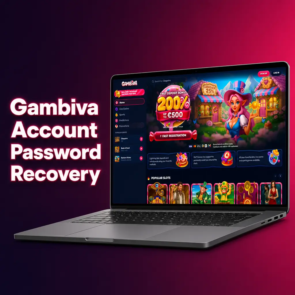 Step-by-step guide to recovering a Gambiva account password using registered email or mobile number