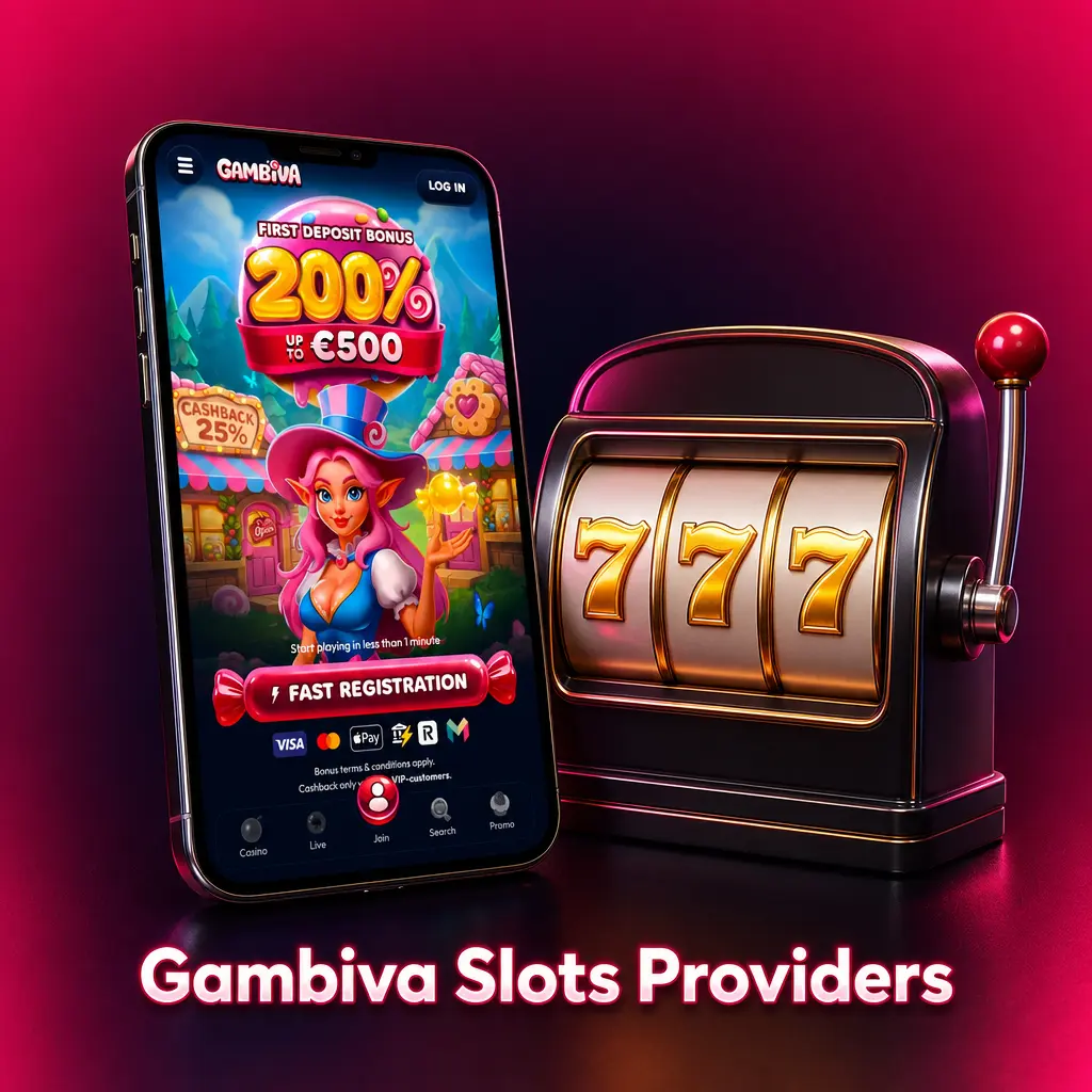 Gambiva slots providers including Pragmatic Play, NetEnt, Microgaming, Evolution and more, offering 20+ verified game studios.